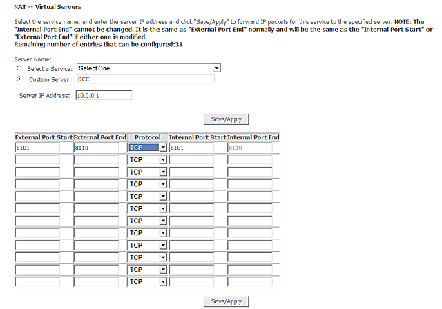 3G9WT web interface