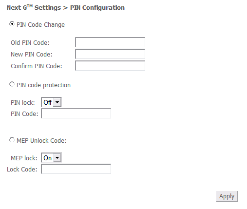 3G9WT web interface