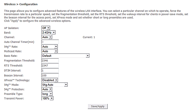 3G9WT web interface