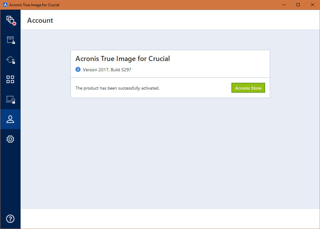 Acronis True Image 2017 for Crucial OEM edition
