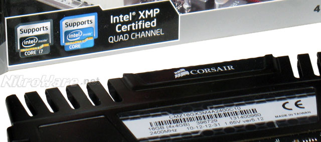 Corsair Vengeance DDR3-2400 Quad Channel Memory Kit