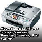 Multi-Function Printer in-depth analysis - Brother, Lexmark, Dell and HP