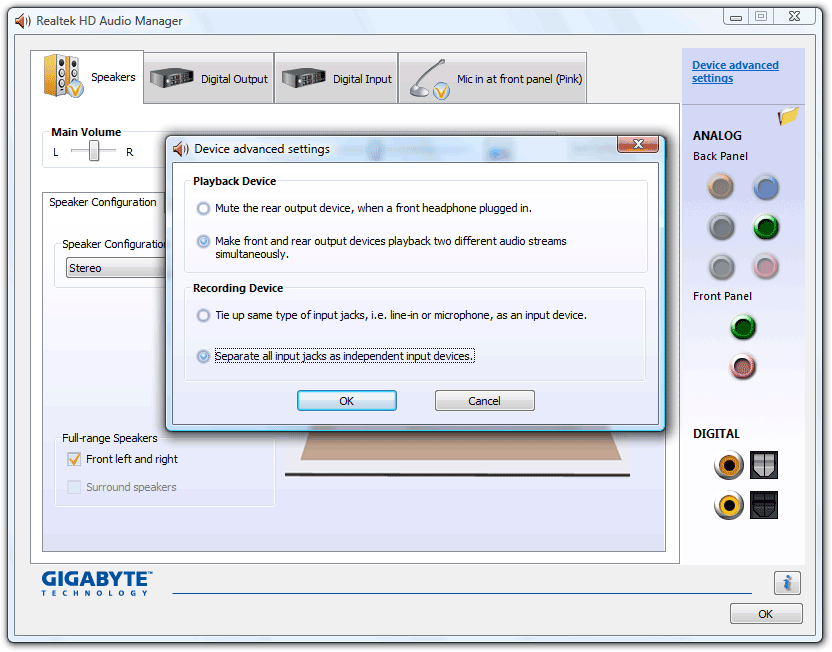 realtek high definition audio an audio stream is currently in use