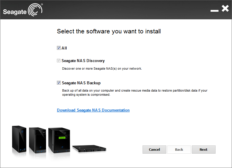 Seagate Business NAS software