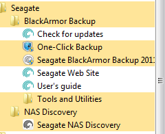 Seagate Business NAS software