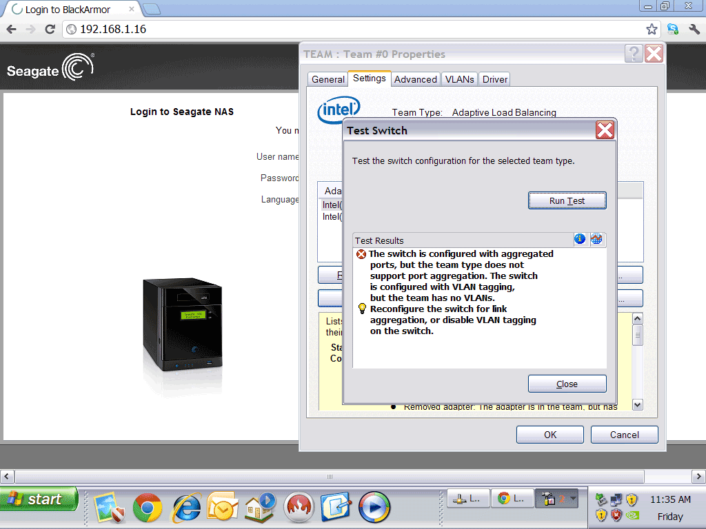 Seagate Business NAS Network Teaming 