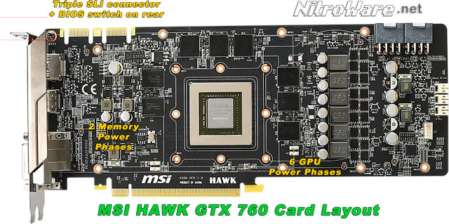 MSI GTX 760 HAWK PCB Layout